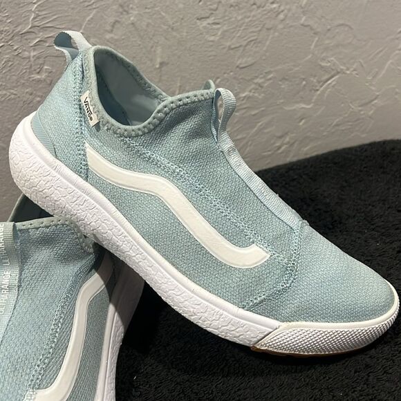 🔥🔥 VANS UltraRange Exo Sl Slip On Sneakers Women Sz 9 Winter Sky Blue - PERFEC - Picture 2 of 11